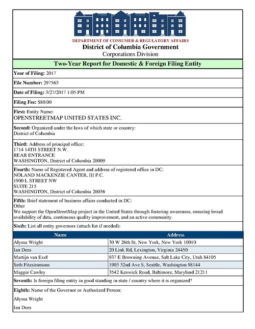 File:OpenStreetMap US Inc. DCRA - Periodic Report Initial Filing.pdf