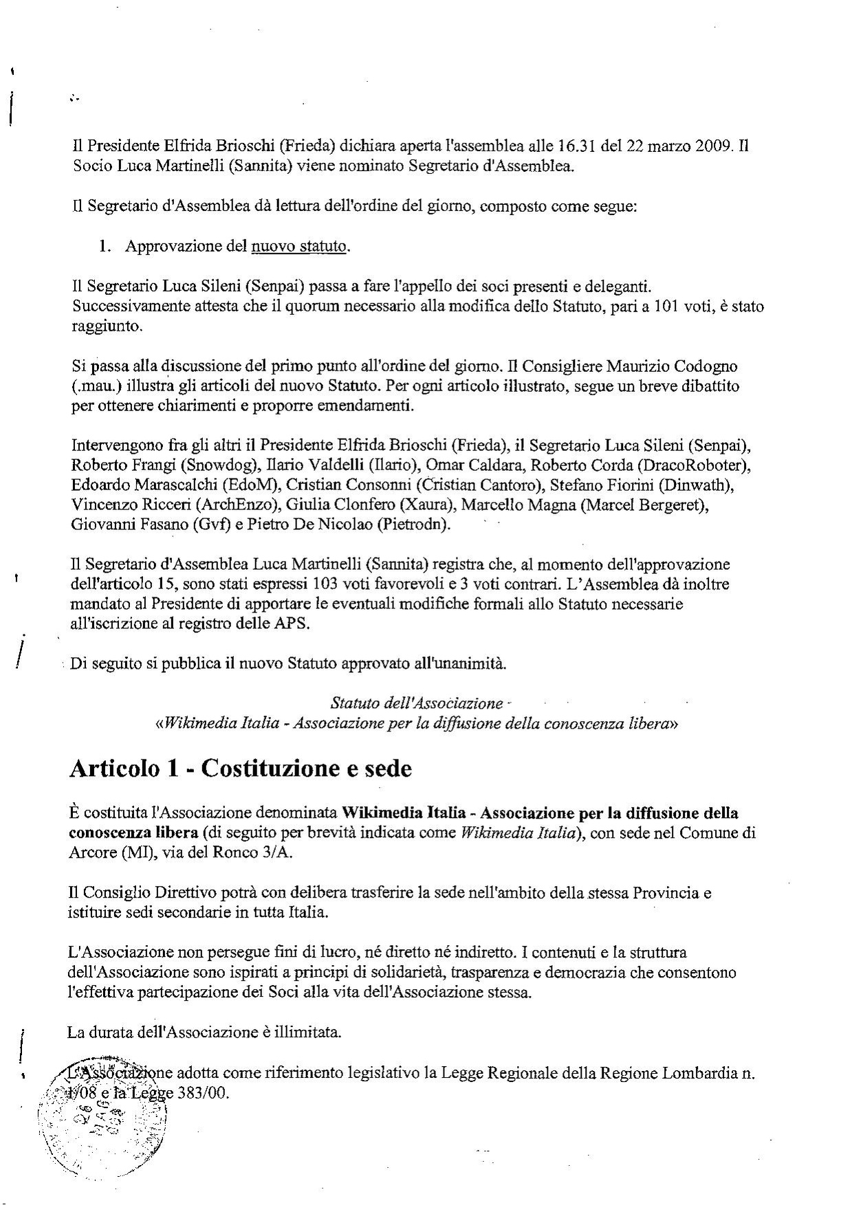 Italy Statuto 2009.pdf